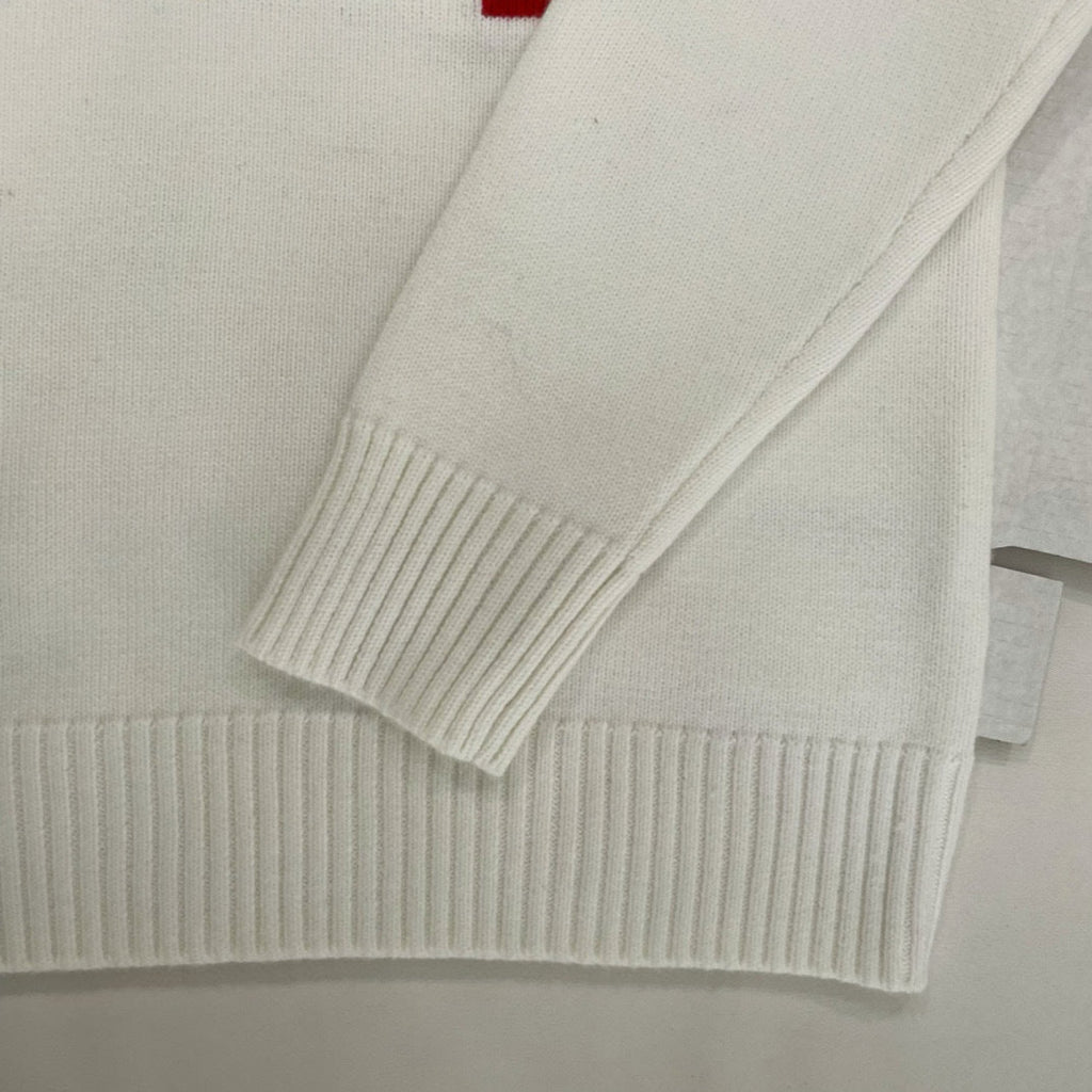 HEART LOGO KNIT SWEATER