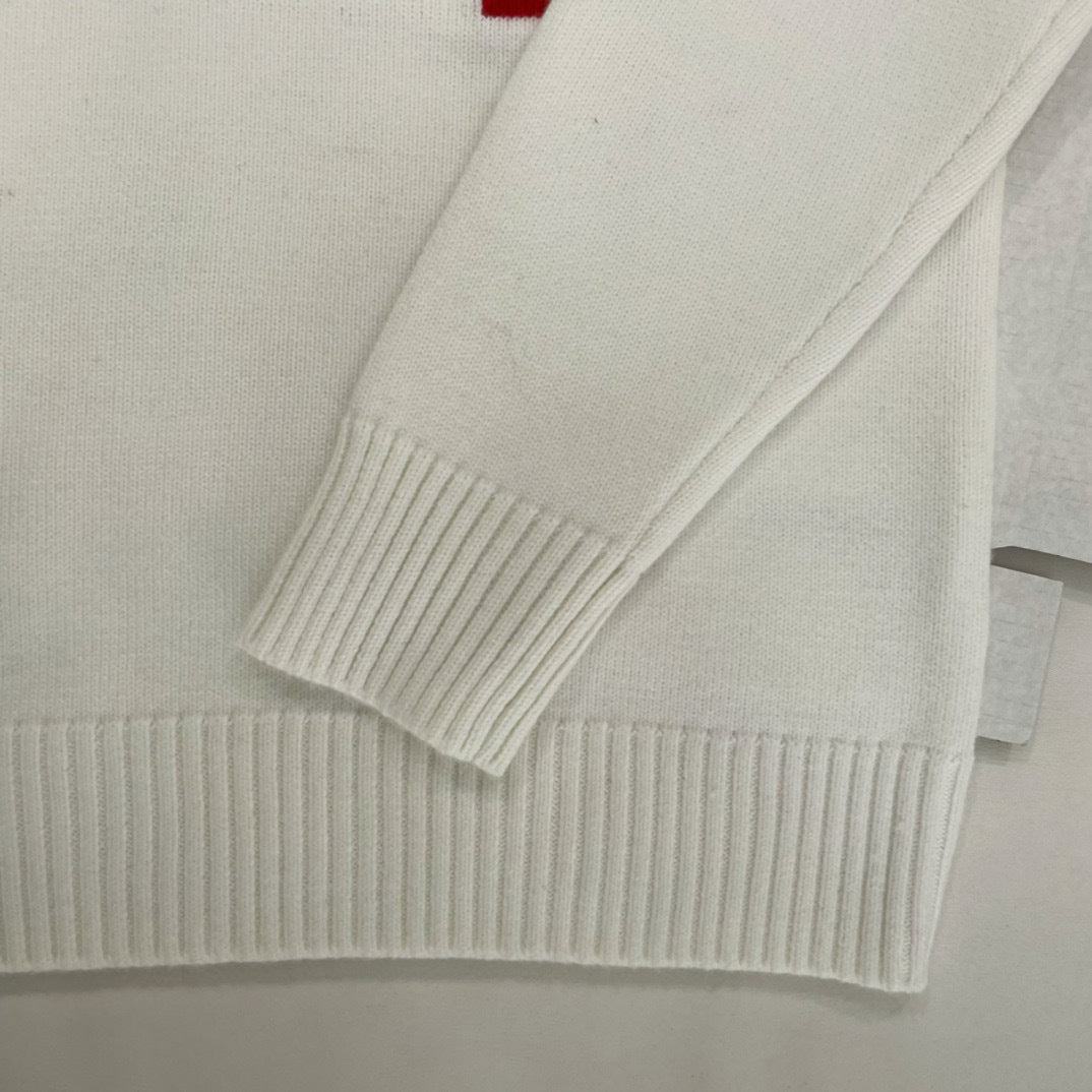 HEART LOGO KNIT SWEATER