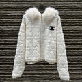 PADDED JACKET WITH FUR COLLAR