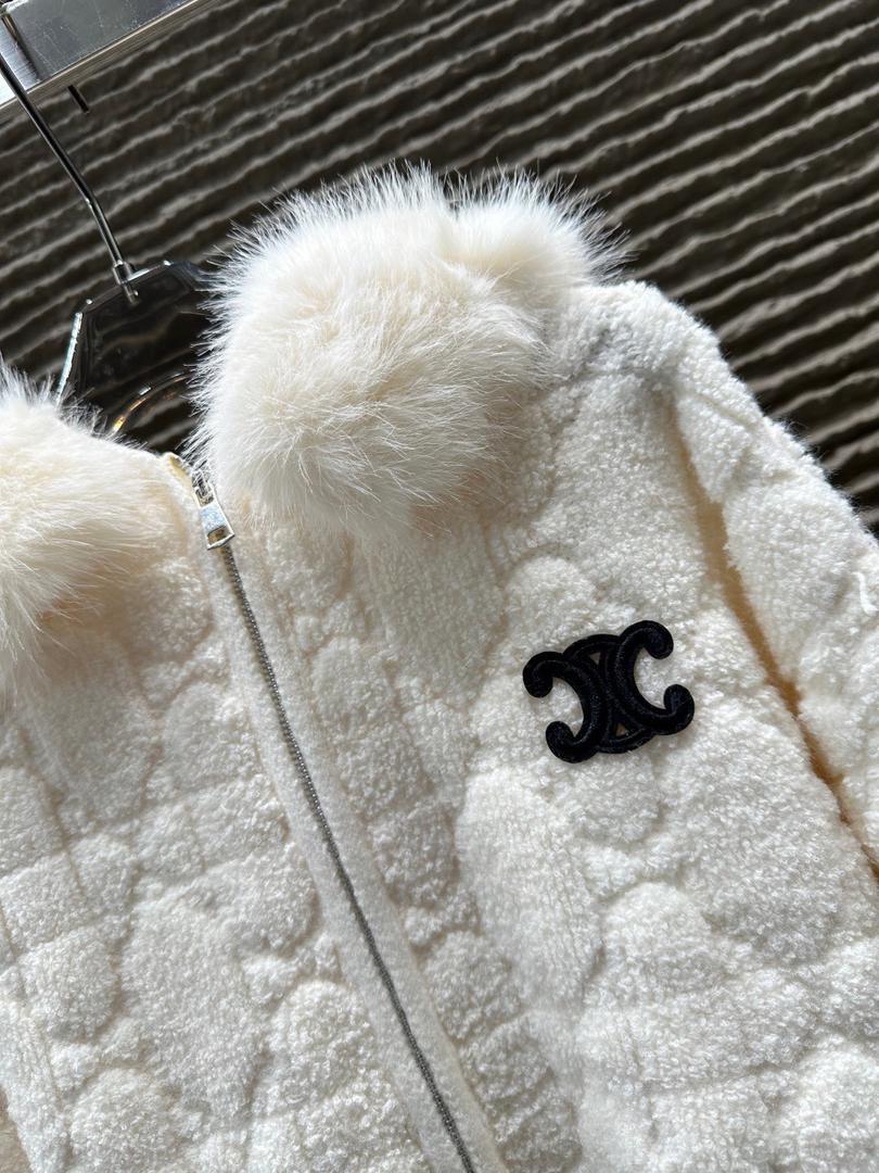 PADDED JACKET WITH FUR COLLAR