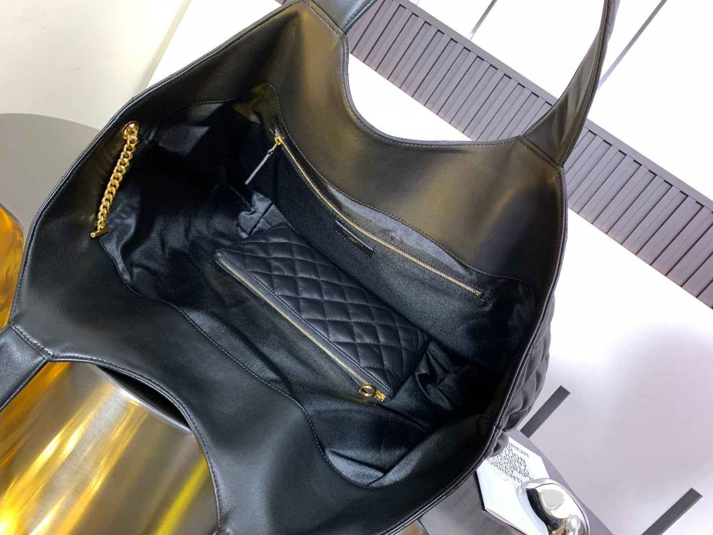 Black Leather Tote