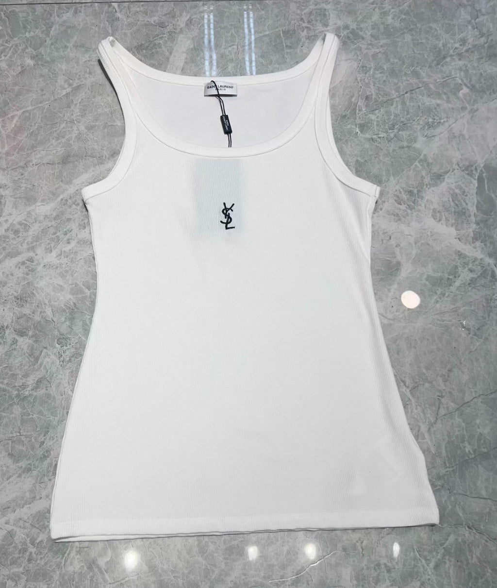 RIBBED SLEEVELESS TANK TOP