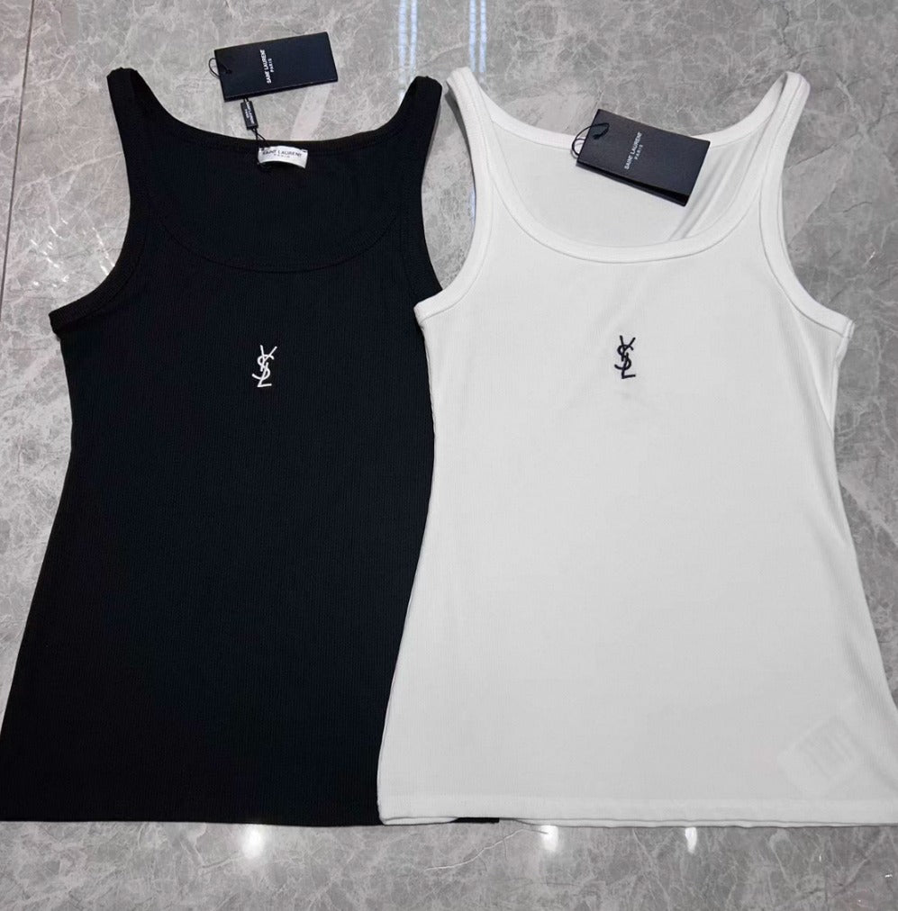 RIBBED SLEEVELESS TANK TOP