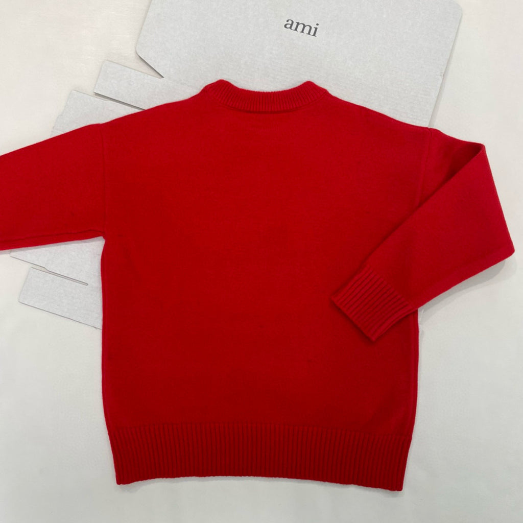 HEART LOGO KNIT SWEATER