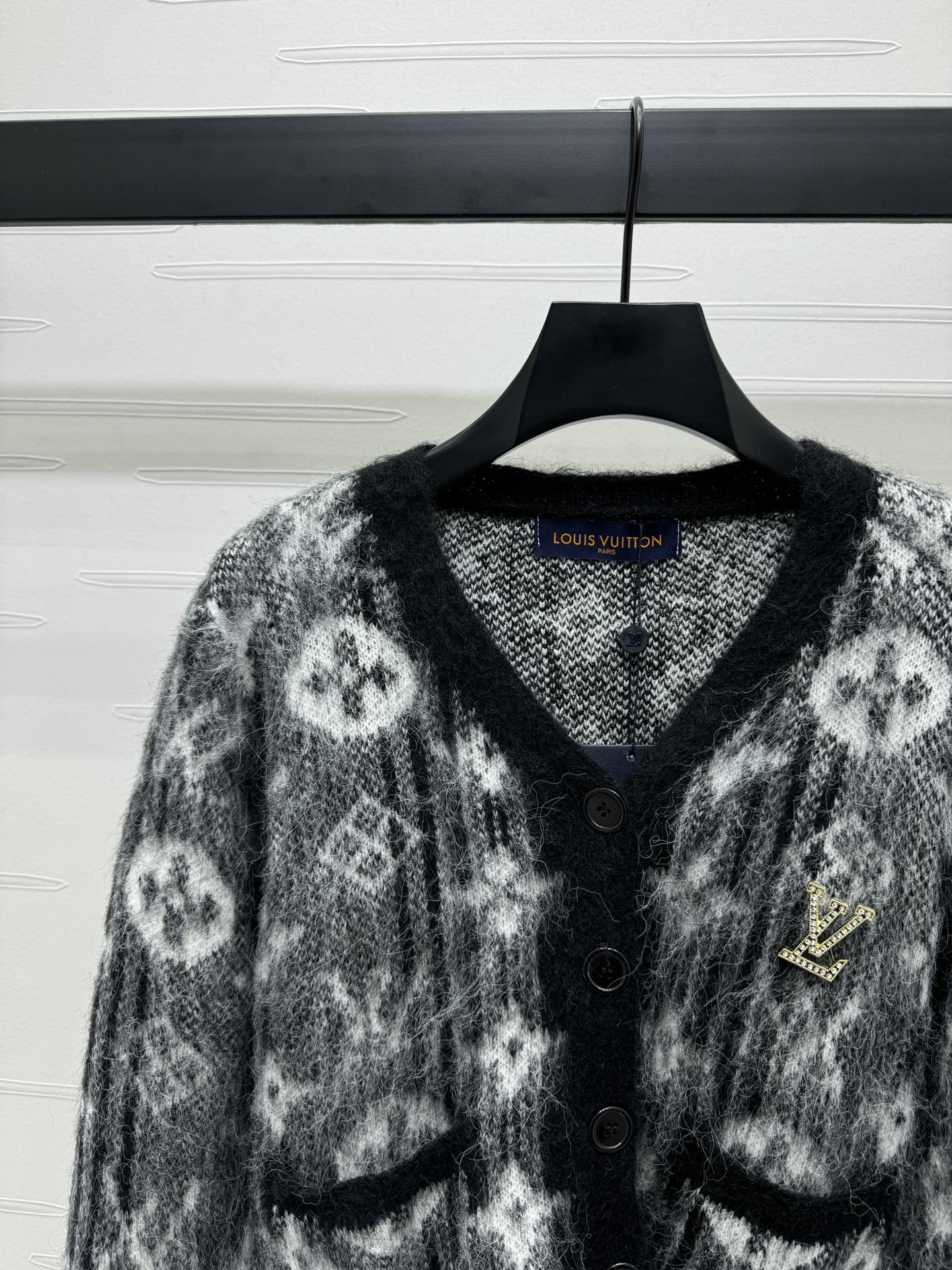MONOGRAMMED KNIT CARDIGAN
