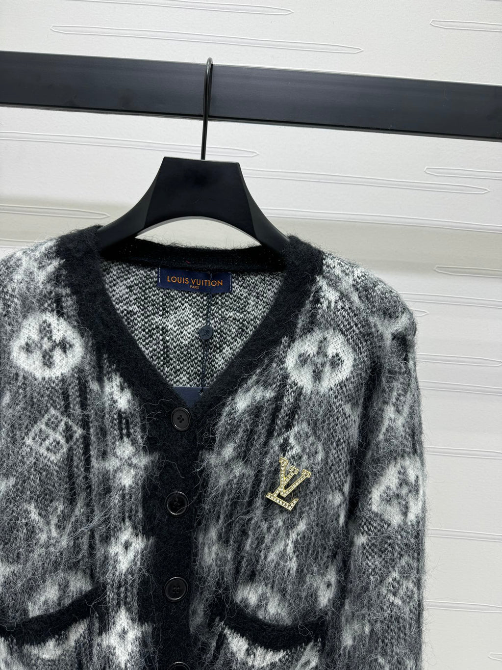 MONOGRAMMED KNIT CARDIGAN
