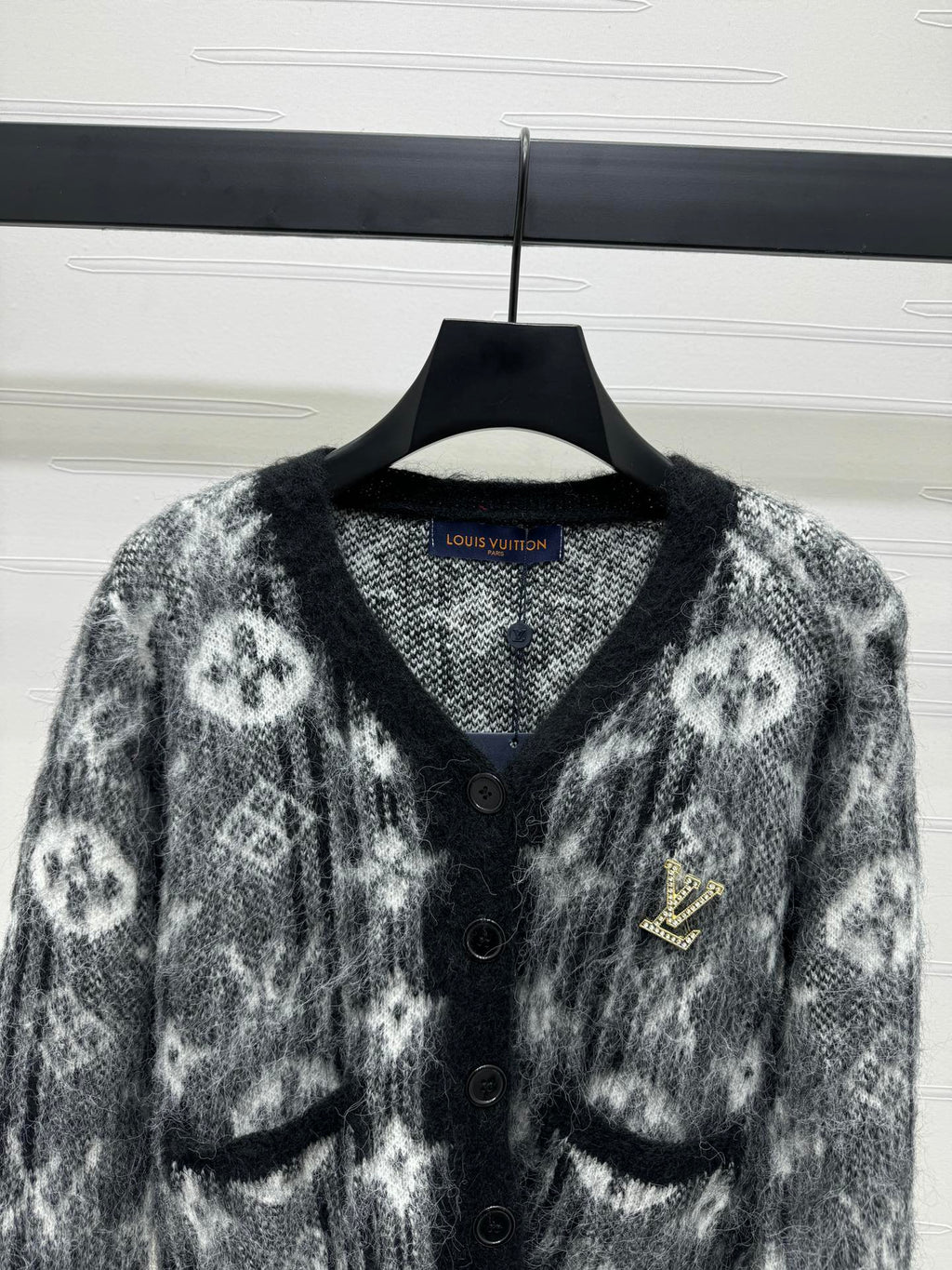 MONOGRAMMED KNIT CARDIGAN