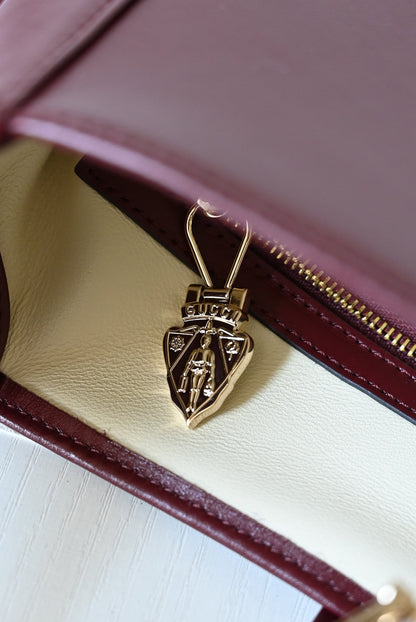 Jackie New Version Shoulder Bag Red Leather