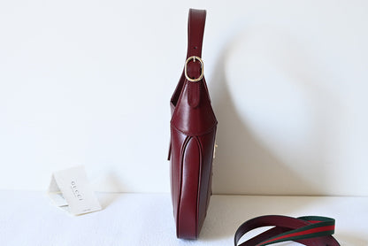 Jackie New Version Shoulder Bag Red Leather