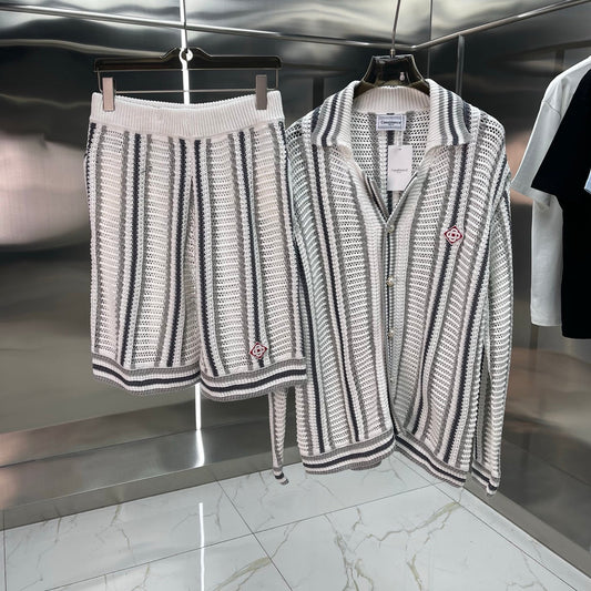 EMBROIDERED KNIT SWEATER SET - UNISEX