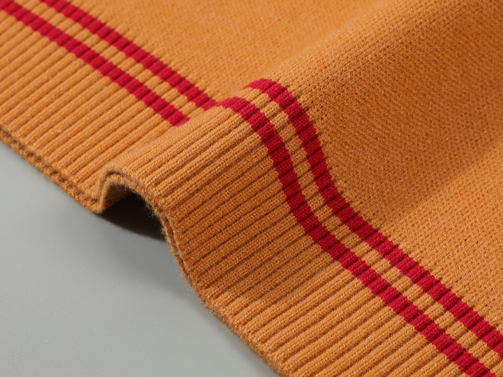 MODAL KNIT SWEATER - ORANGE