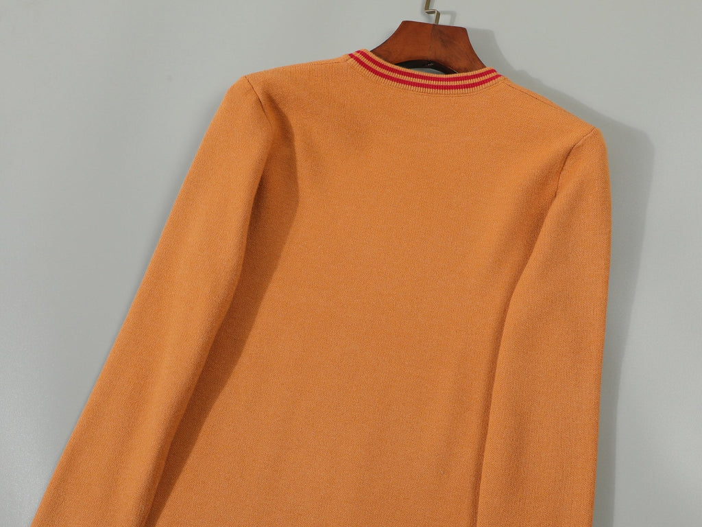 MODAL KNIT SWEATER - ORANGE