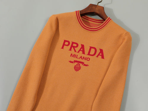MODAL KNIT SWEATER - ORANGE